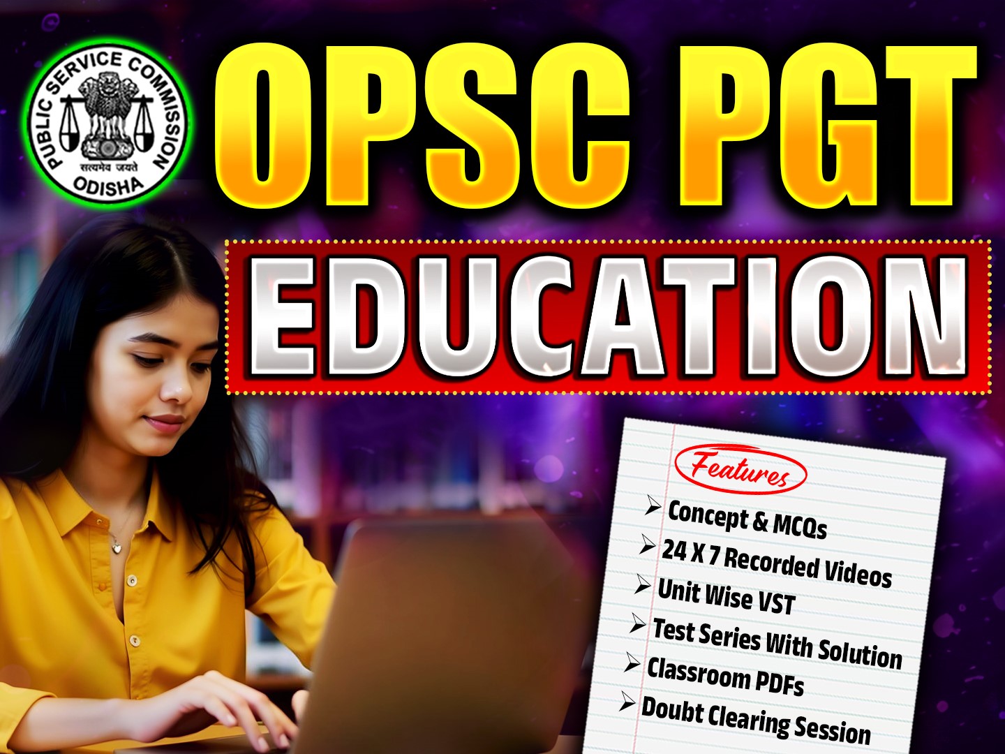 OPSC / SSB PGT EDUCATION