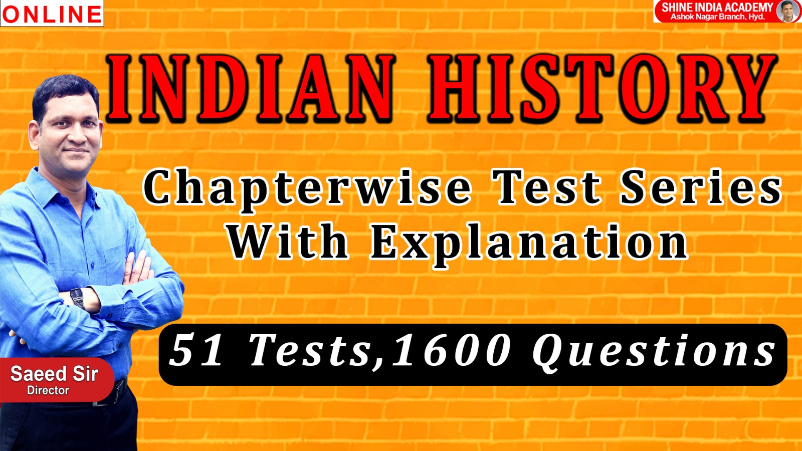 INDIAN HISTORY CHAPER WISE TEST SERIES WITH EXPLANATION