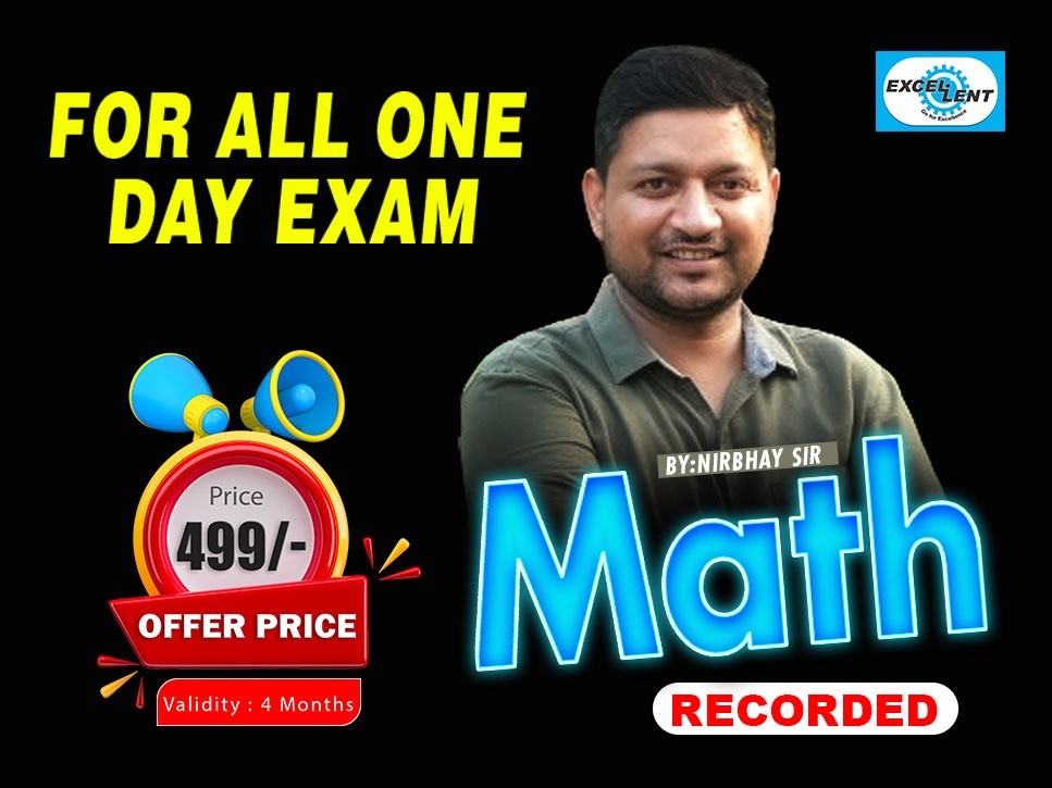 Maths-By Nirbhay Sir (Recorded) 344958