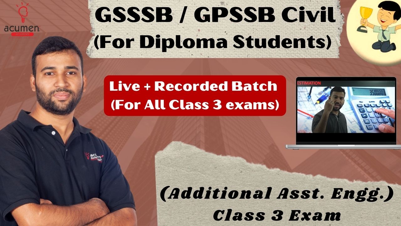 Achiever Foundation Batch GSSSB/GPSSB Civil Class 3