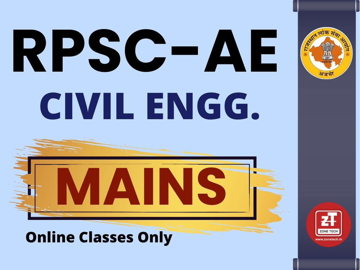 RPSC-AE (Mains) CIVIL Online Classes Only