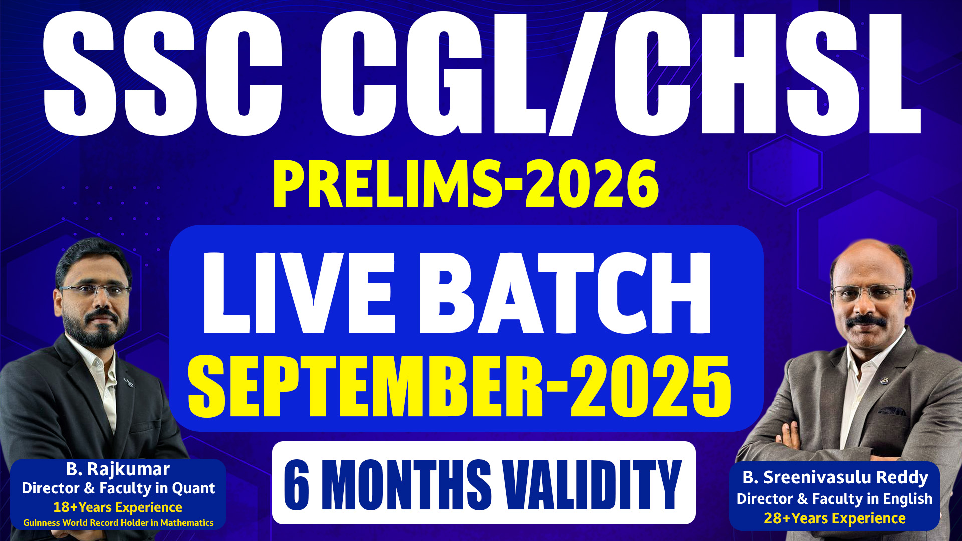 SSC CGL/CHSL LIVE BATCH SEPTEMBER - 2025 (6 MONTHS VALIDITY)