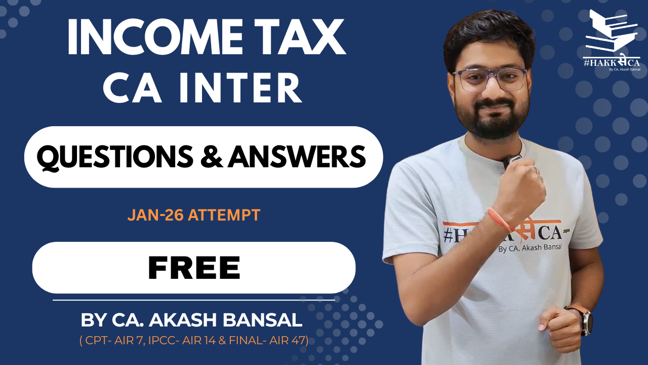 DT Practice Batch | CA Inter | Jan26
