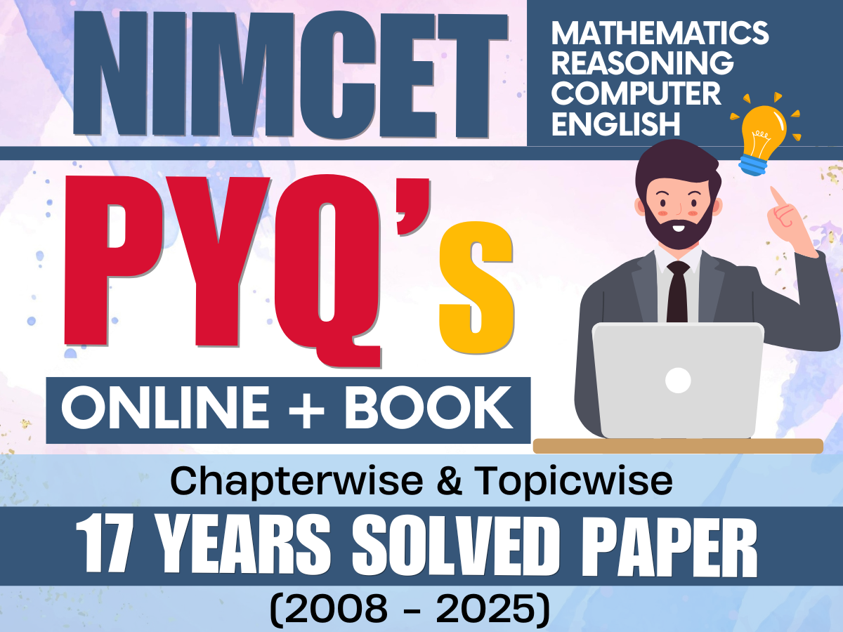 NIMCET PYQ's (2008-2025) Online + Book