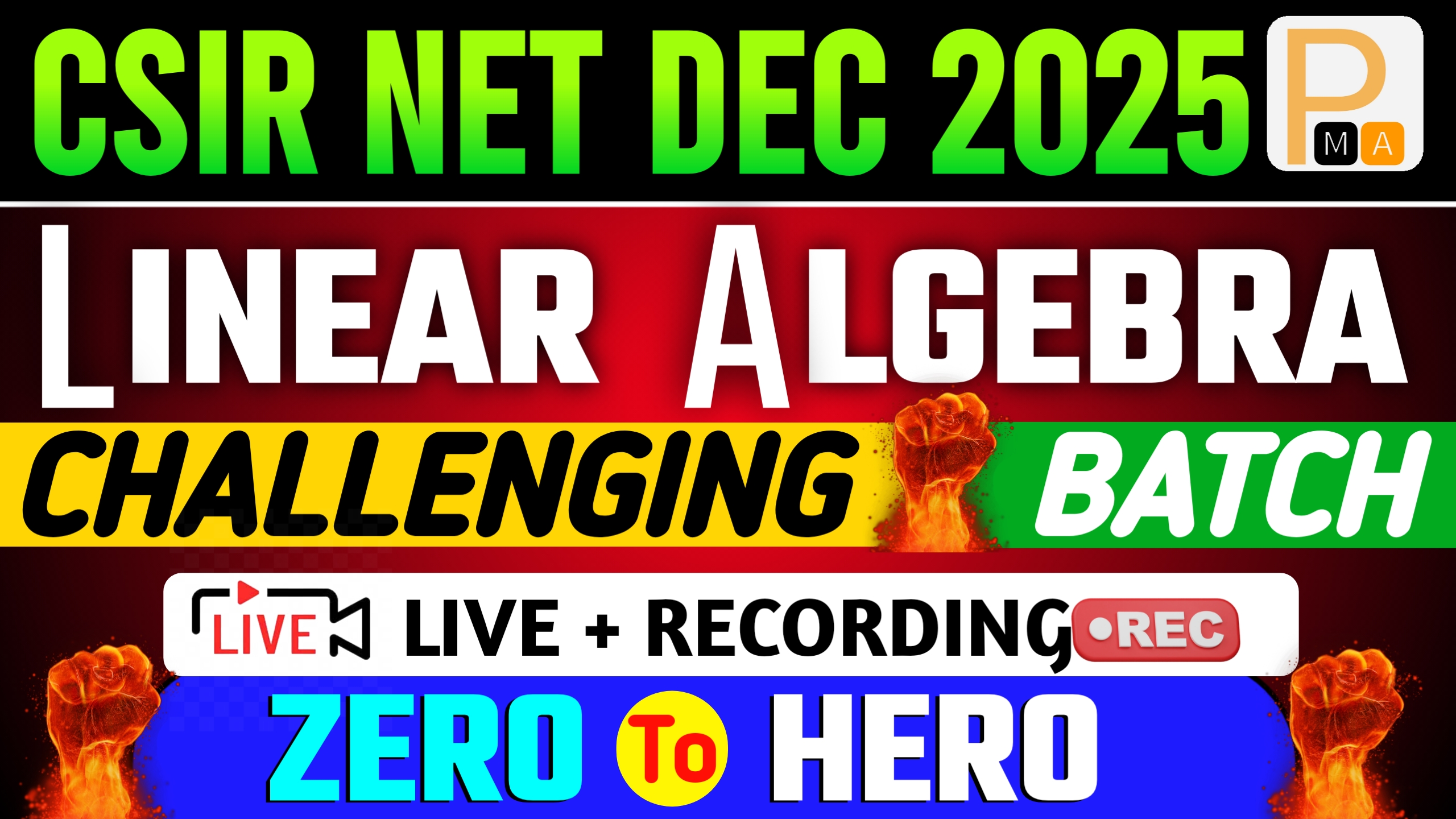 Linear Algebra Challenging Batch (CSIR NET DEC 2025)