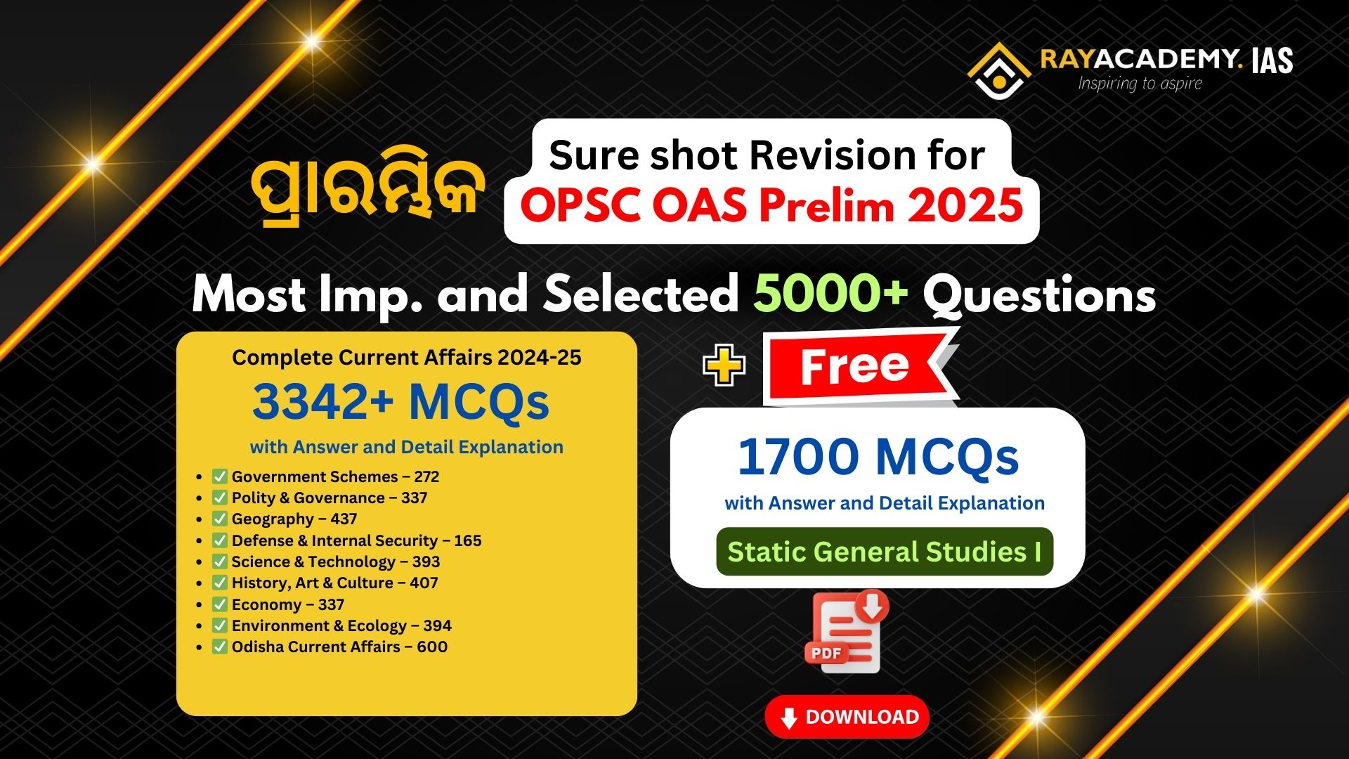 Praramvik CA 5000 MCQ for OAS Prelim 2025