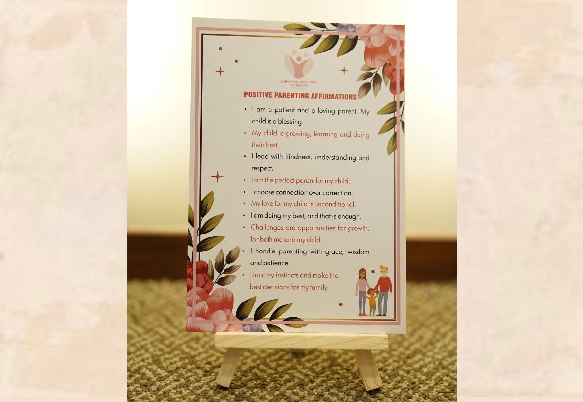 Parents Affirmation Card!