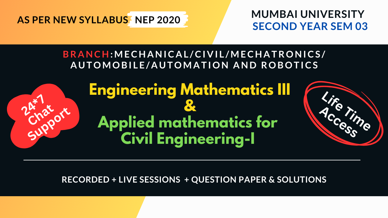 Engineering Mathematics & Applied  Mathematics For Civil Engineering I