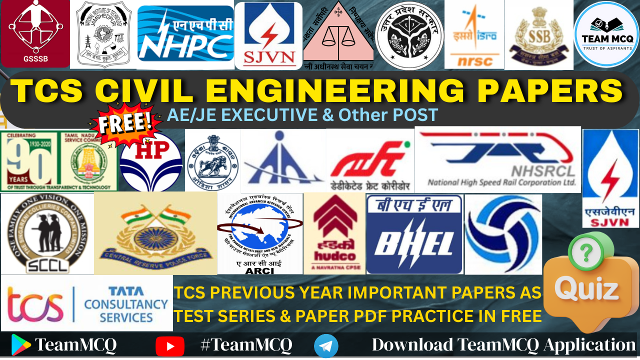 TCS PYQ TEST SERIES CIVIL ENGINEERING