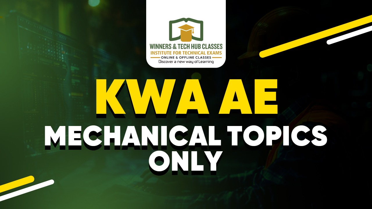 KWA AE - MECHANICAL TOPICS ONLY