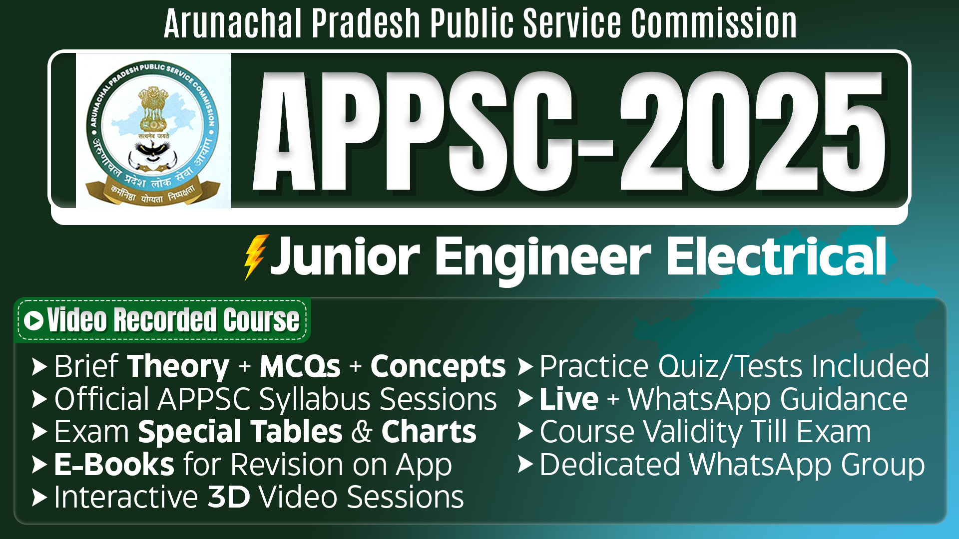 APPSC JE Electrical Complete Video Theory + MCQ Course 2025-26