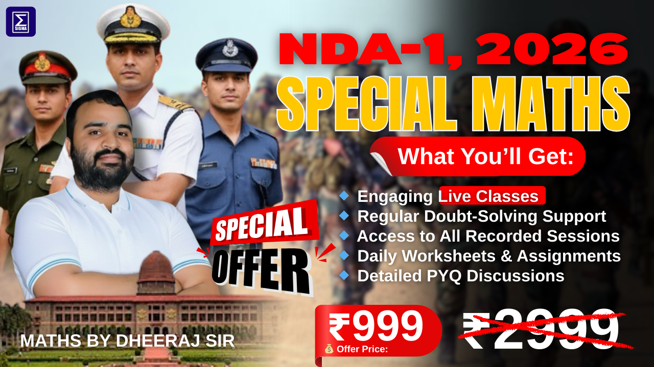Mission NDA-1, 2026 | Complete Maths Program