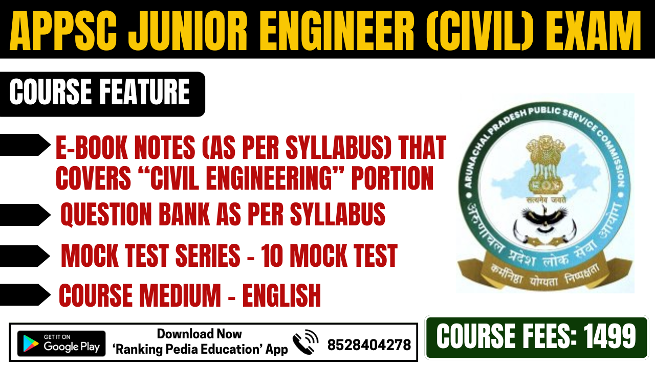 APPSC Junior Engineer (Civil) Exam Complete Course