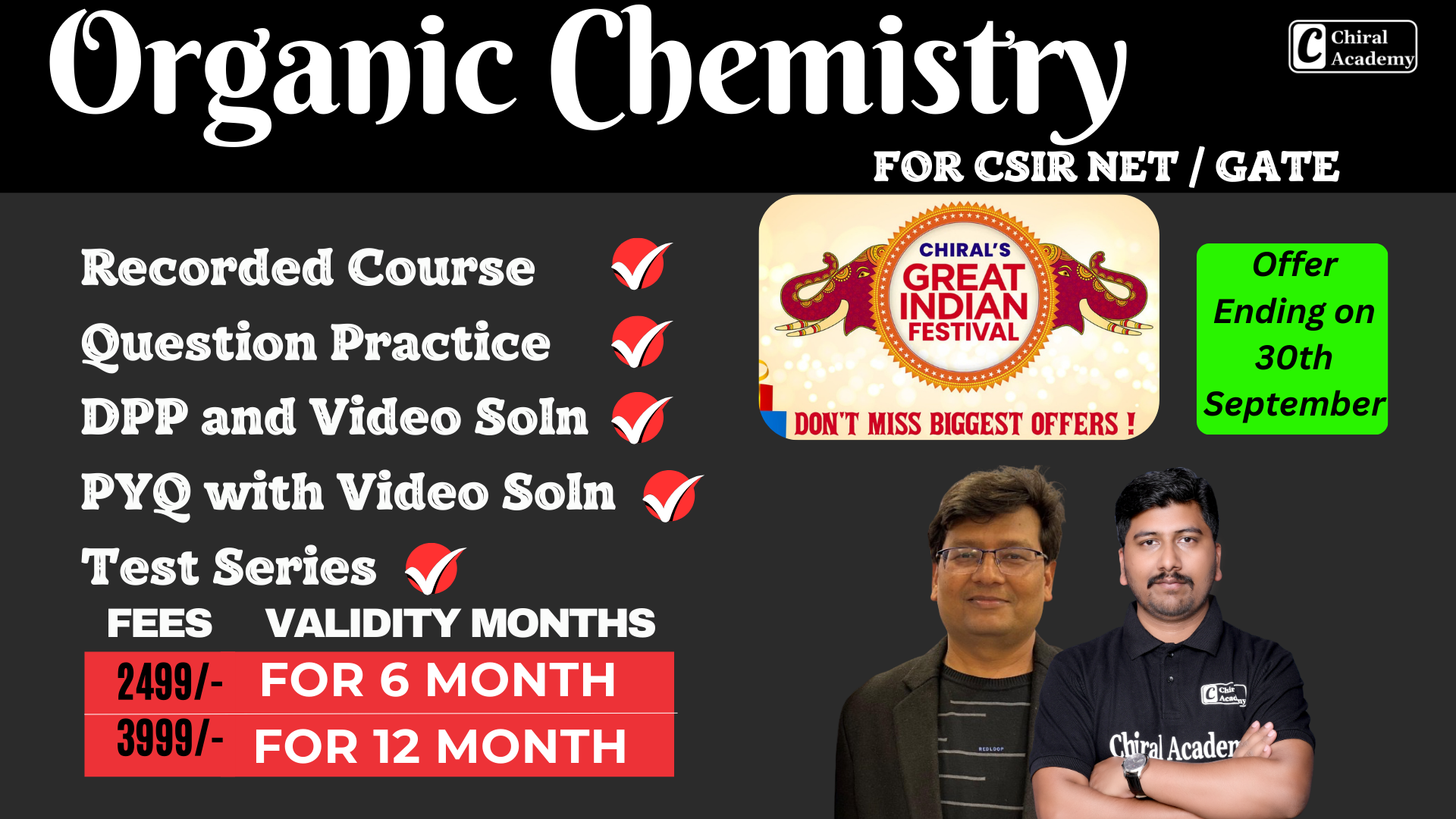 Organic Chemistry for CSIR NET / GATE
