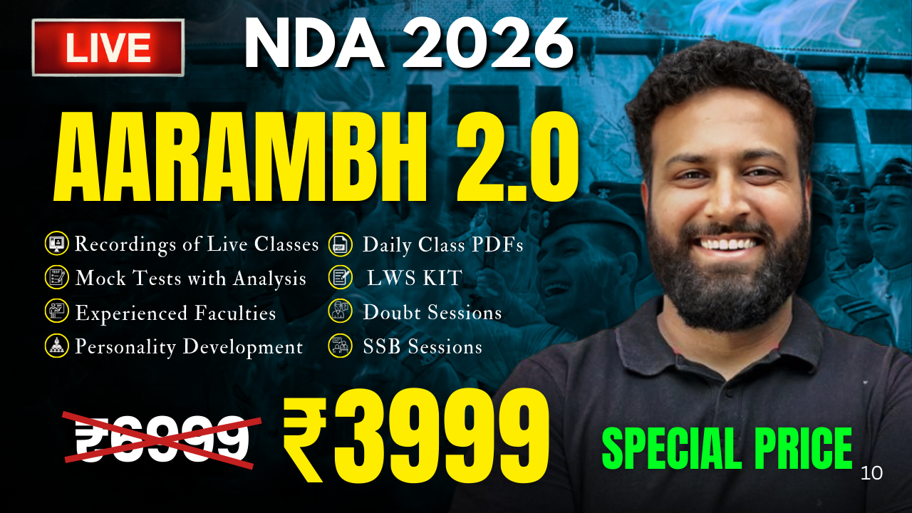 AARAMBH 2.0 BATCH FOR NDA 2026(1&2)