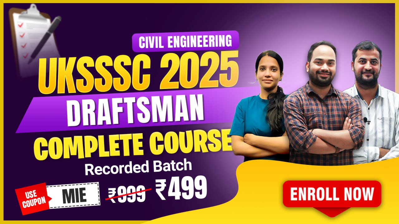 UKSSSC Draftsman Recorded Course