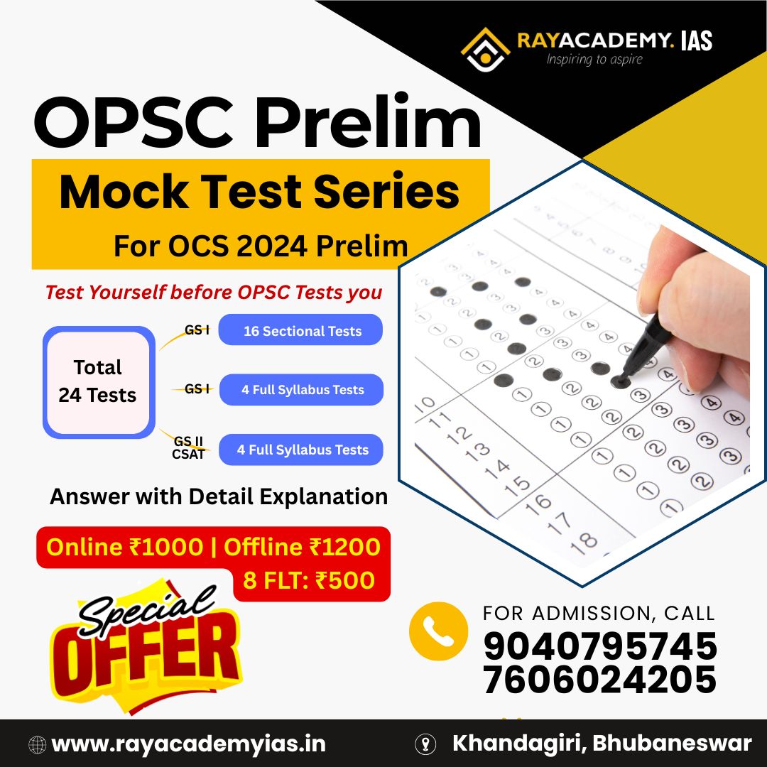 OPSC Prelims 2024 Full Length Course ( Offline) 
