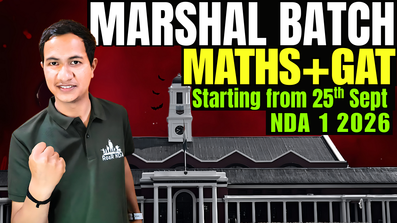 NDA 1 2026 MARSHAL BATCH MATHS+GAT