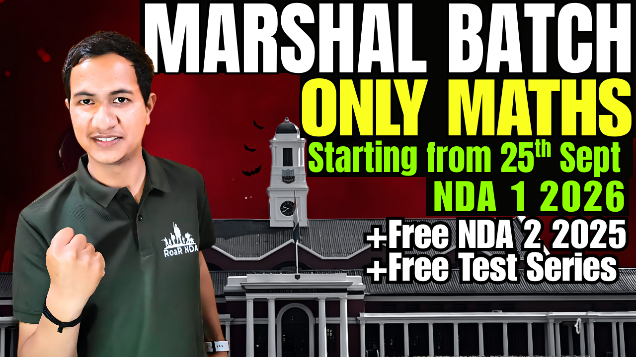 NDA 1 2026 MARSHAL BATCH MATHS ONLY