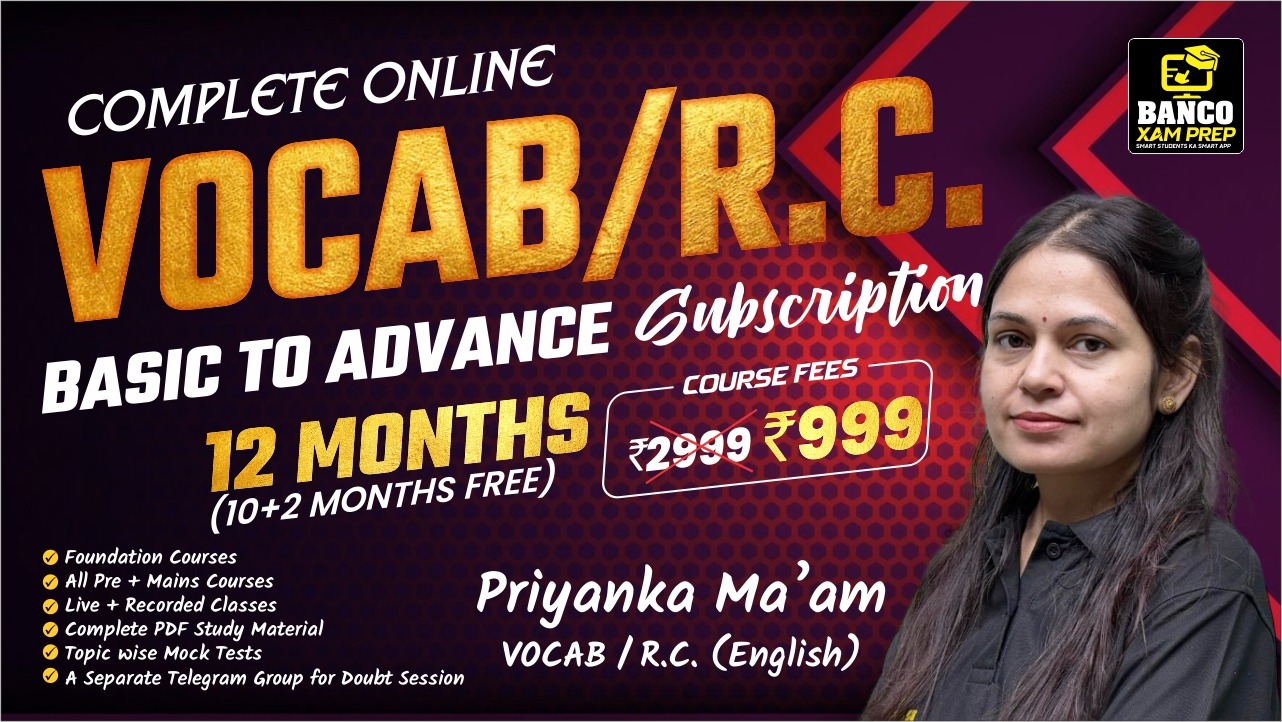 English for Bank Exams 💡 | Vocabulary & RC Made Easy