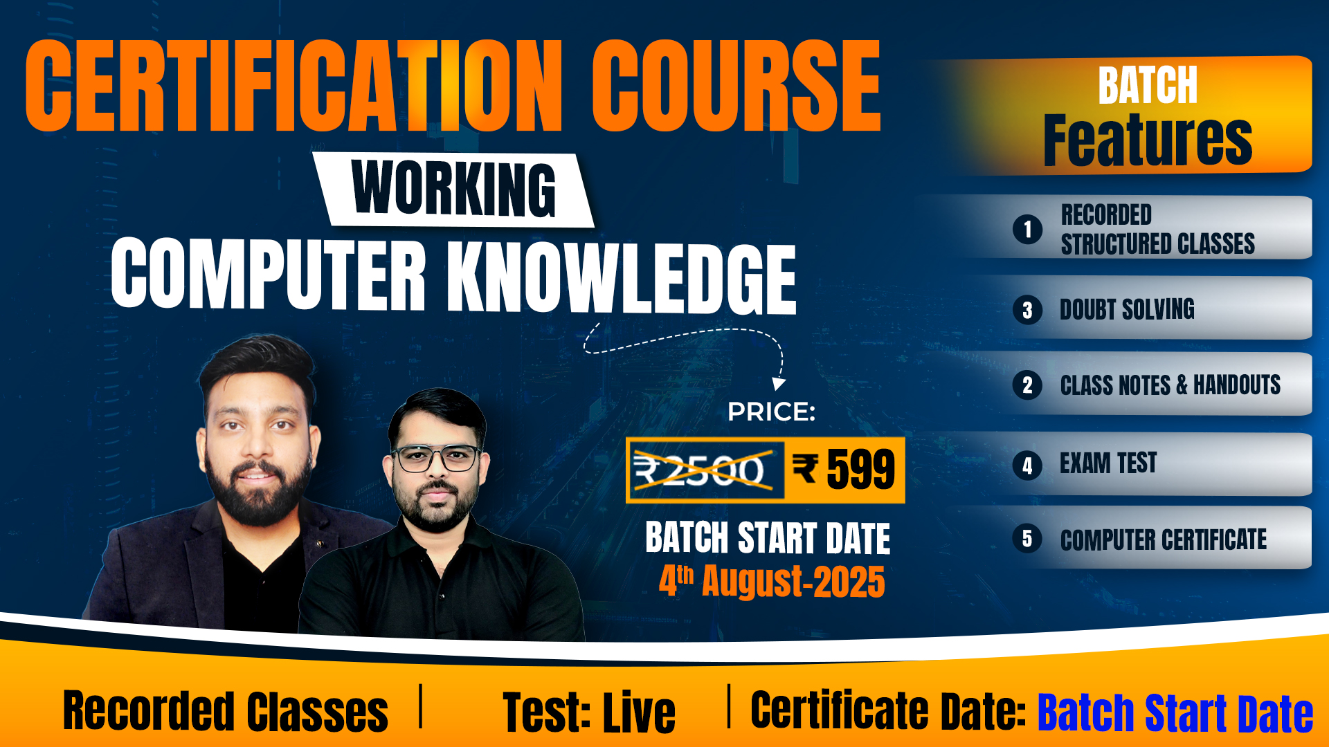 Certification Course Working Computer Knowledge for Bank Exam