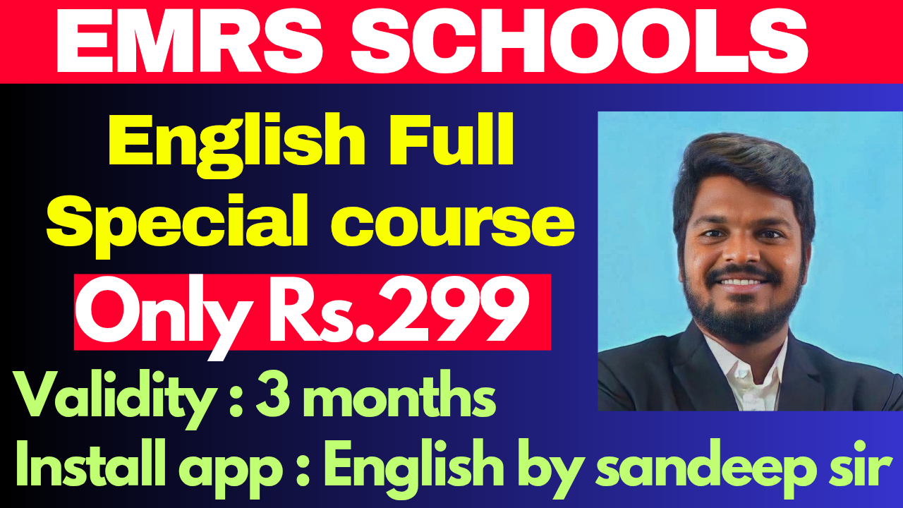 EMRS EKALAVYA ENGLISH FULL COURSE ( 3 MONTHS VALIDITY)