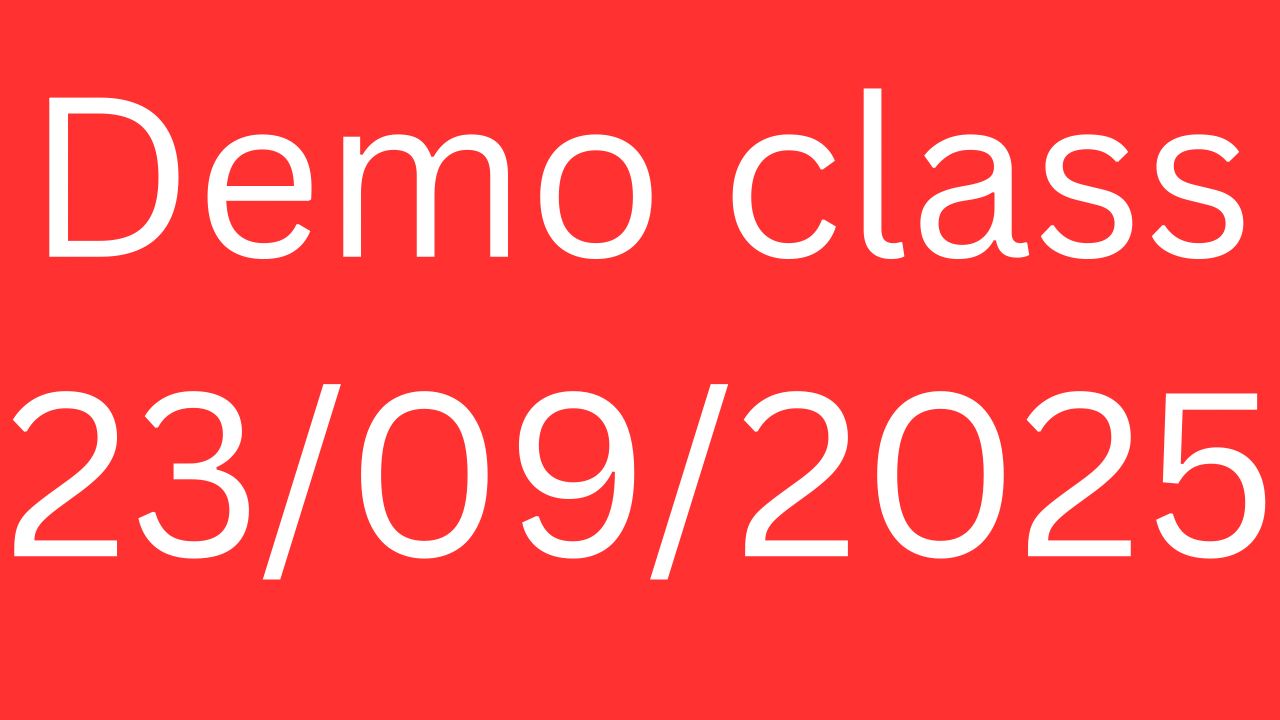 DEMO CLASS 23/09/2025