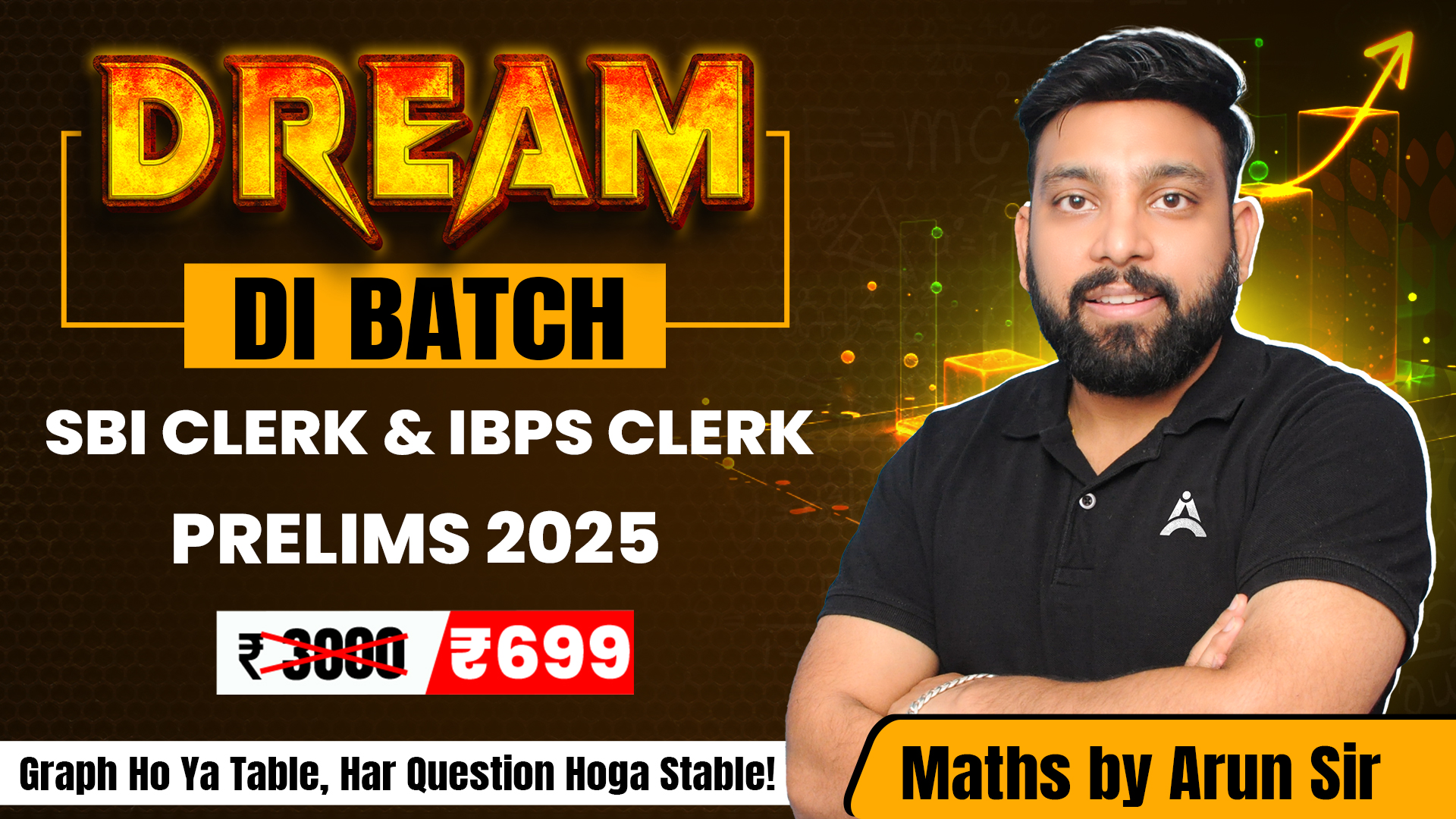 Dream DI Batch for SBI Clerk & IBPS Clerk & RRB Clerk Prelims 2025