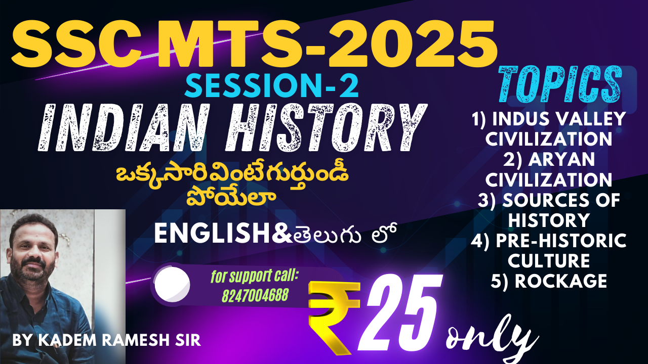 SSC MTS-2025 (INDIAN HISTORY) SESSION-2
