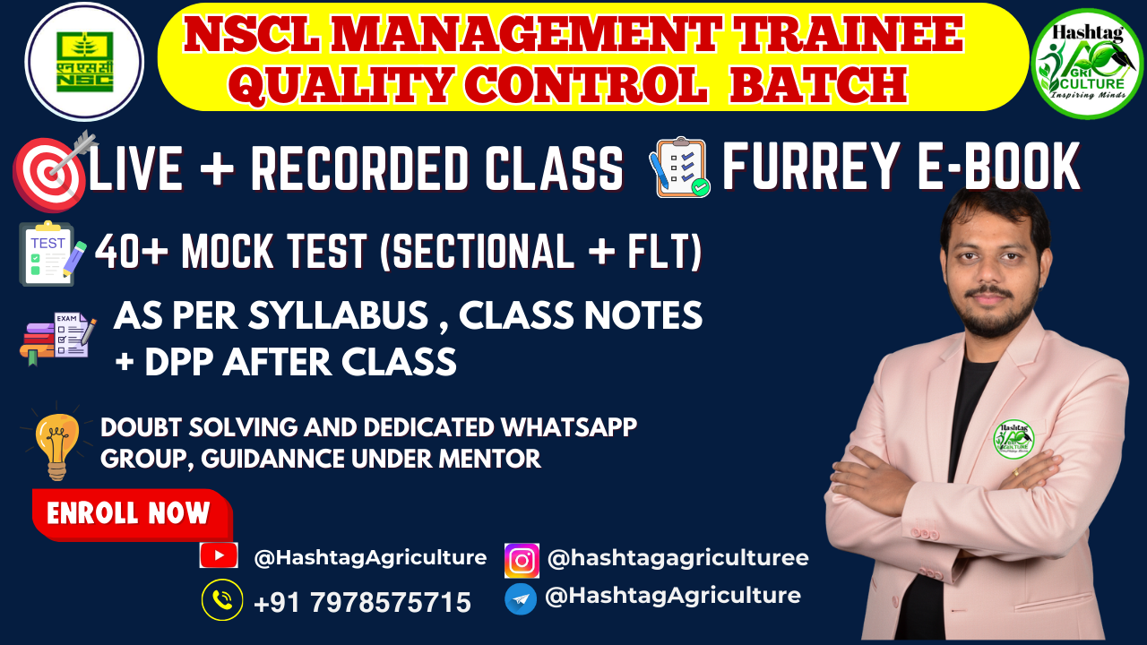 NSCL Management Trainee Quality Control Batch