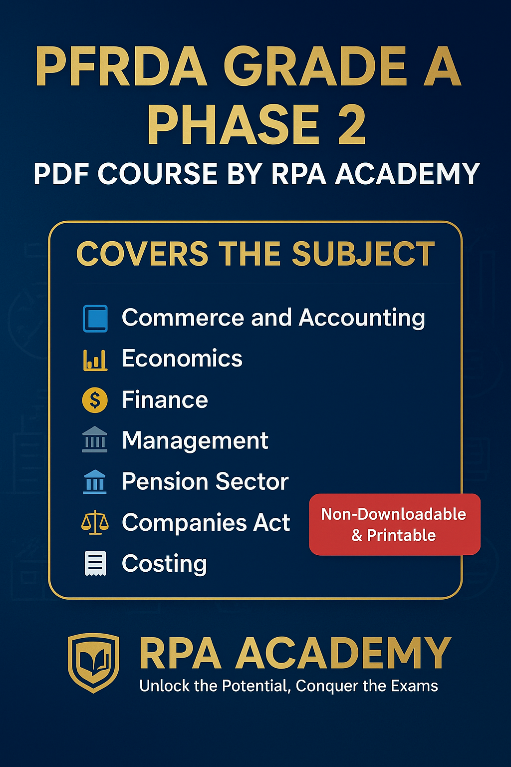 PFRDA GRADE A PHASE 2 PDF COURSE