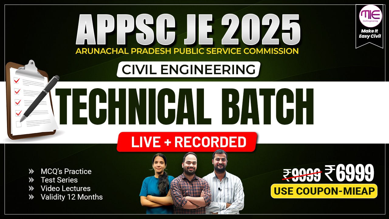APPSC JE 2025 (Technical Batch)