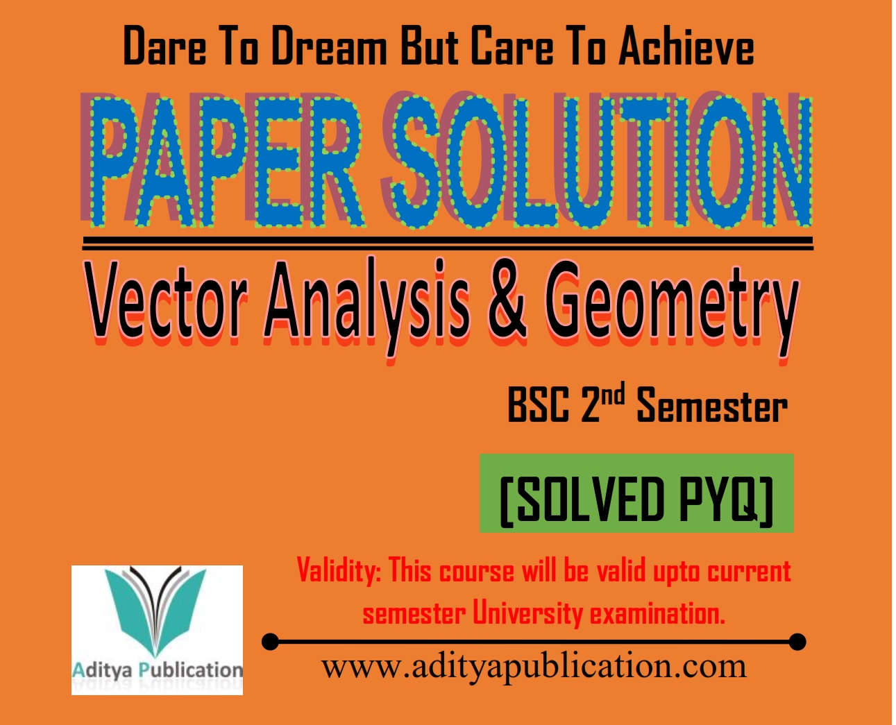 VECTOR ANALYSIS & GEOMETRY BSC NEP SEM 2 SPYQ