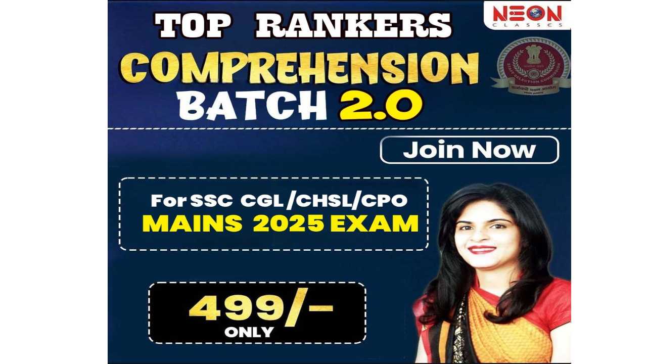 Top Rankers Comprehension Batch 2.0 For SSC MAINS Exams