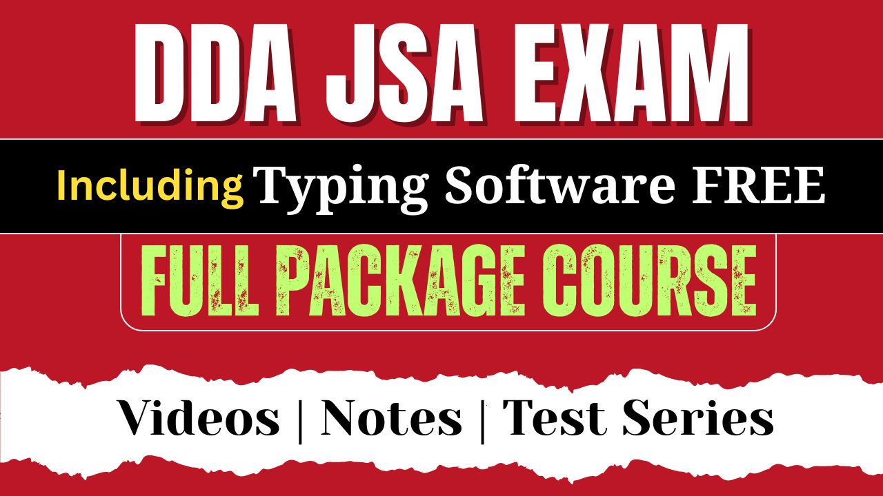 DDA Junior Secretariate Assistant Full Package