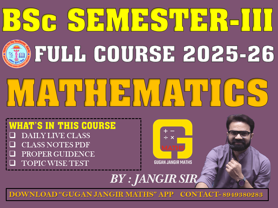 BSc SEMESTER-III MATHEMATICS