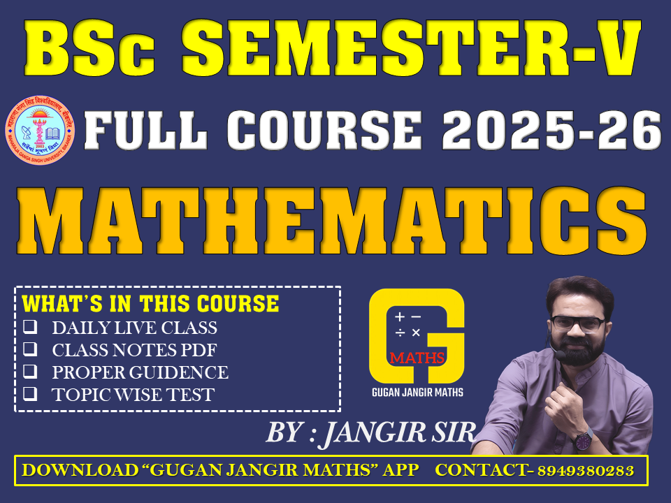 BSc SEMESTER-V MATHEMATICS