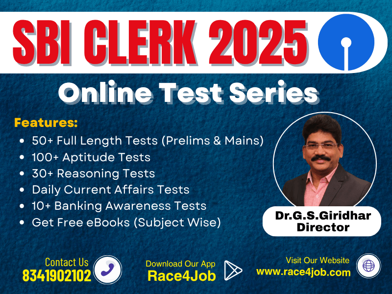 SBI Clerk 2025 Online Test Series