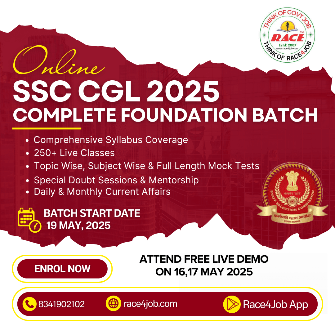 SSC CGL 2025 – Complete Online Live Interactive Batch (Bilingual)