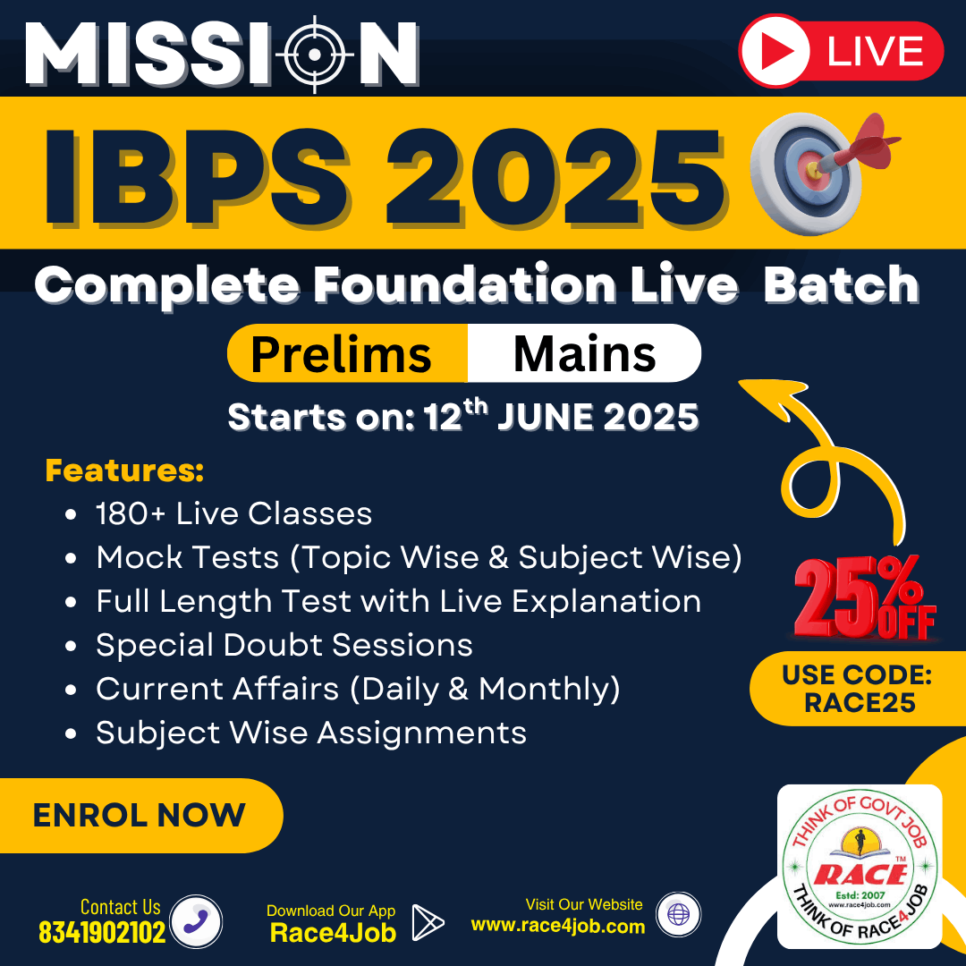 MISSION IBPS 2025 – Prelims + Mains Complete Foundation Live Batch