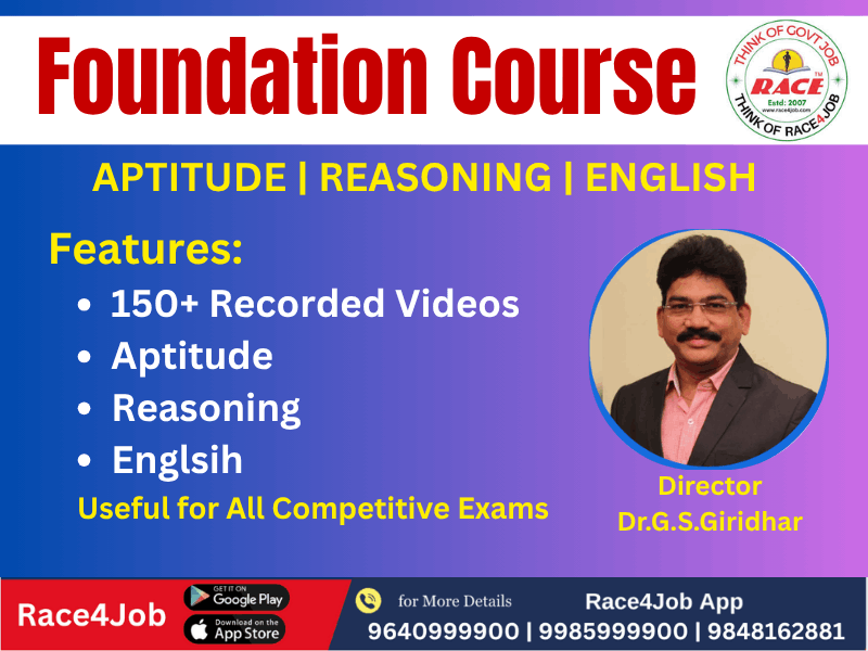 Foundation APTITUDE & REASONING Complete Course 2025