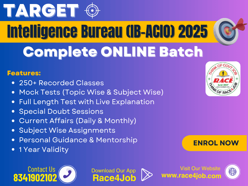 IB ACIO 2025 | Complete Online Batch