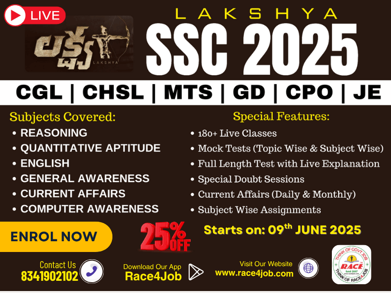 LAKSHYA SSC 2025 – Complete Live Foundation Batch