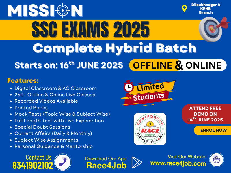 SSC 2025 | COMPLETE HYBRID BATCH (ONLINE LIVE CLASSES)