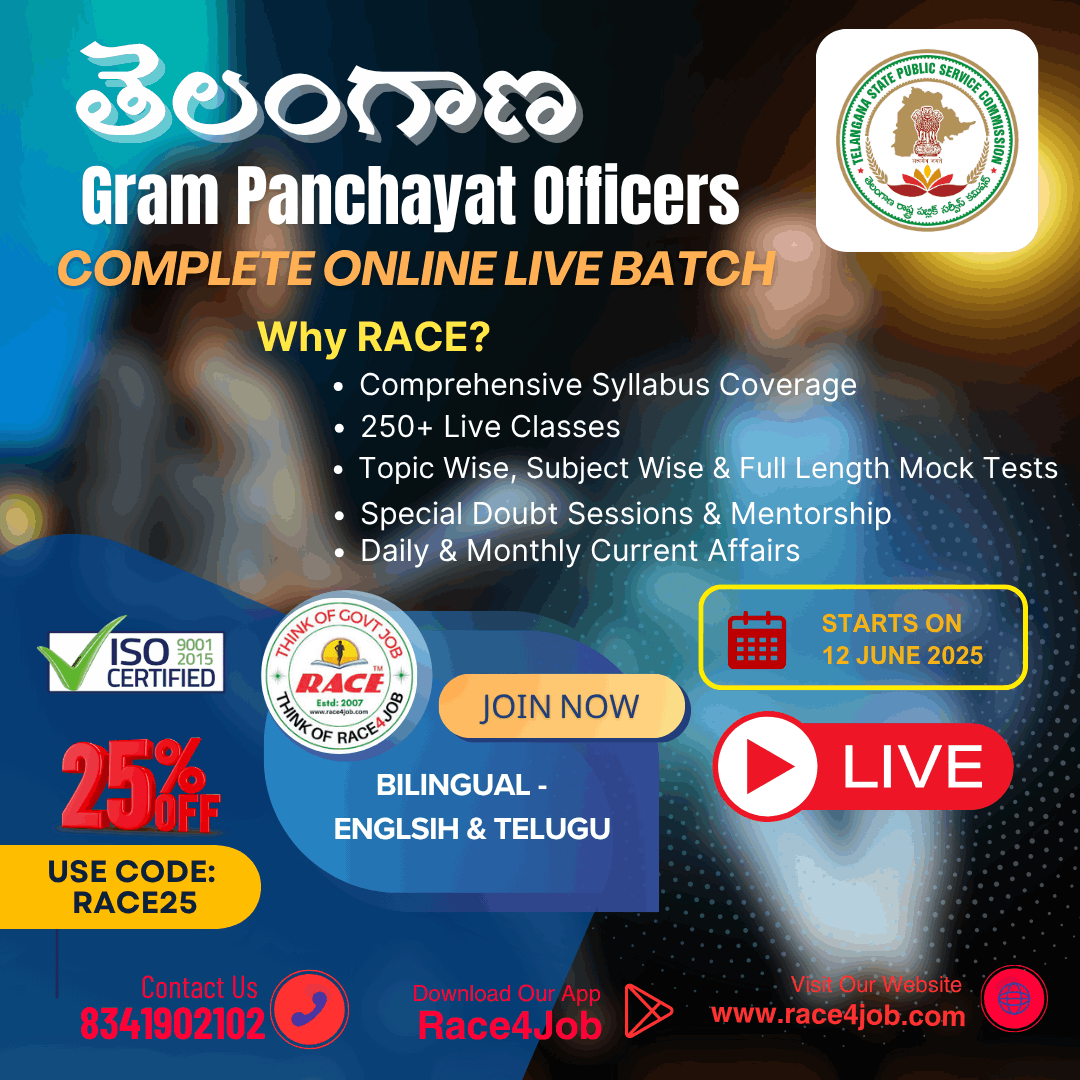 Telangana Gram Panchayat Officers – Complete Online Live Batch