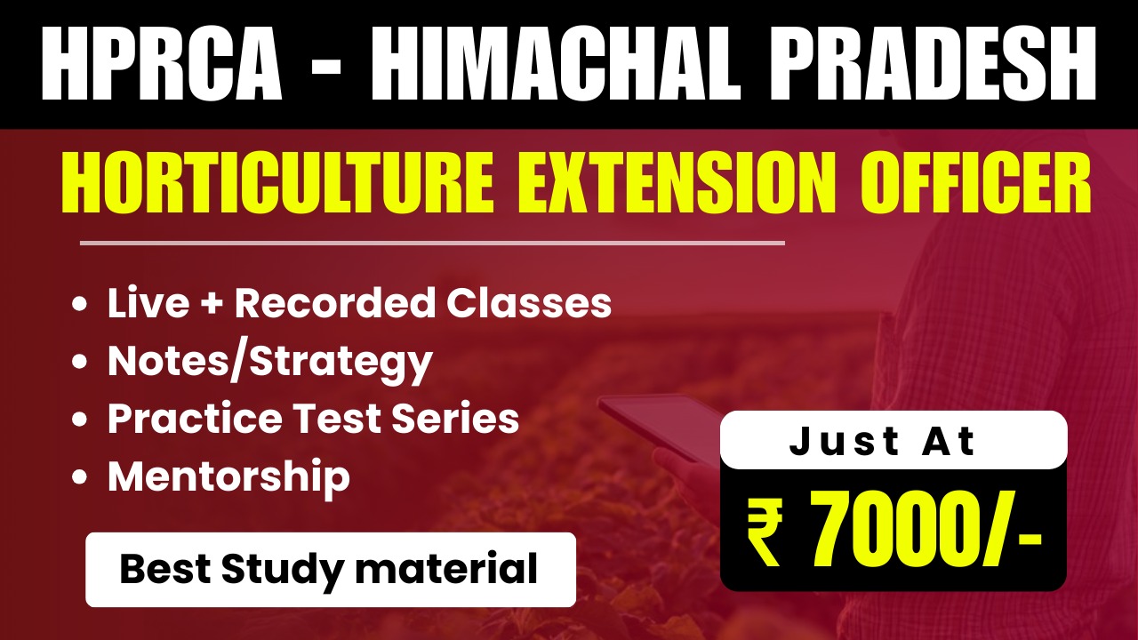 HPRCA Horticulture Extension Officer (HEO) Exam - 2025