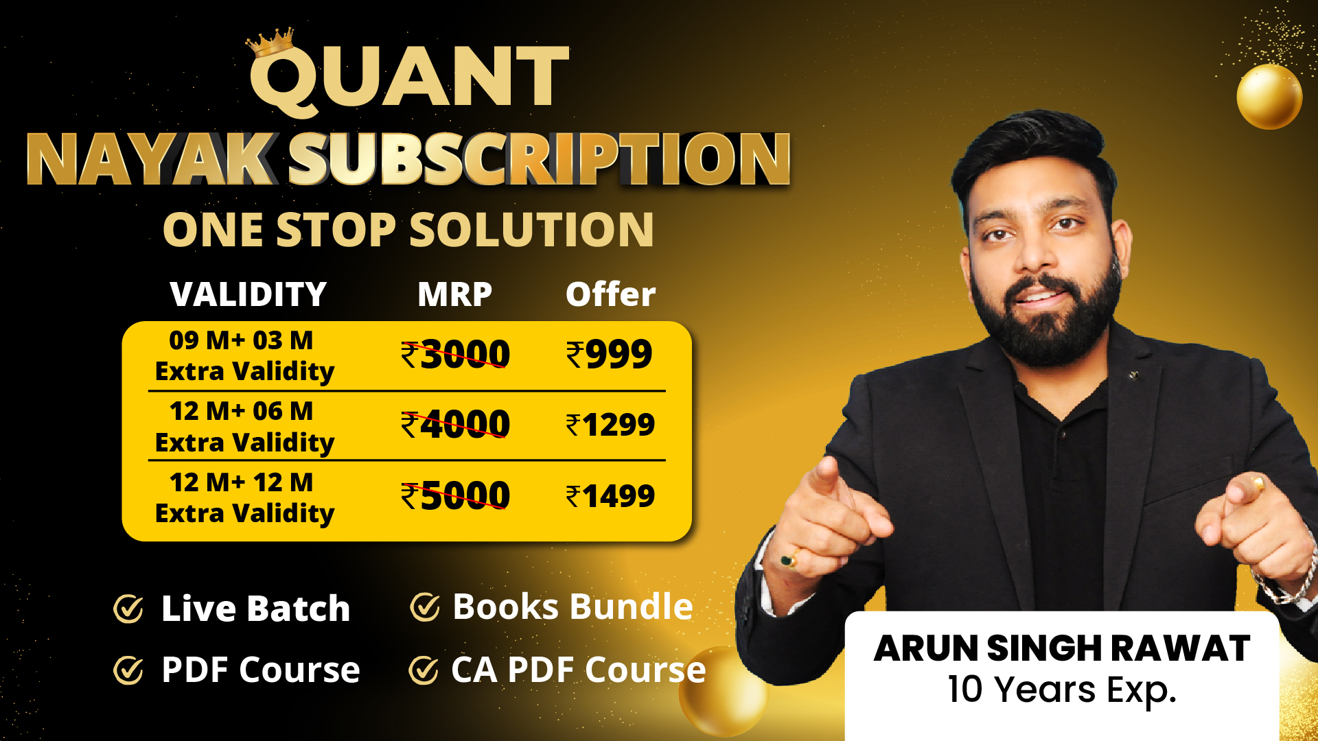 Quant Nayak Subscriptions For All Banking & Insurance Exam
