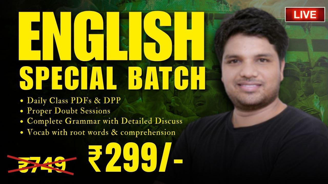 English Special Batch for all Competitive Exams
