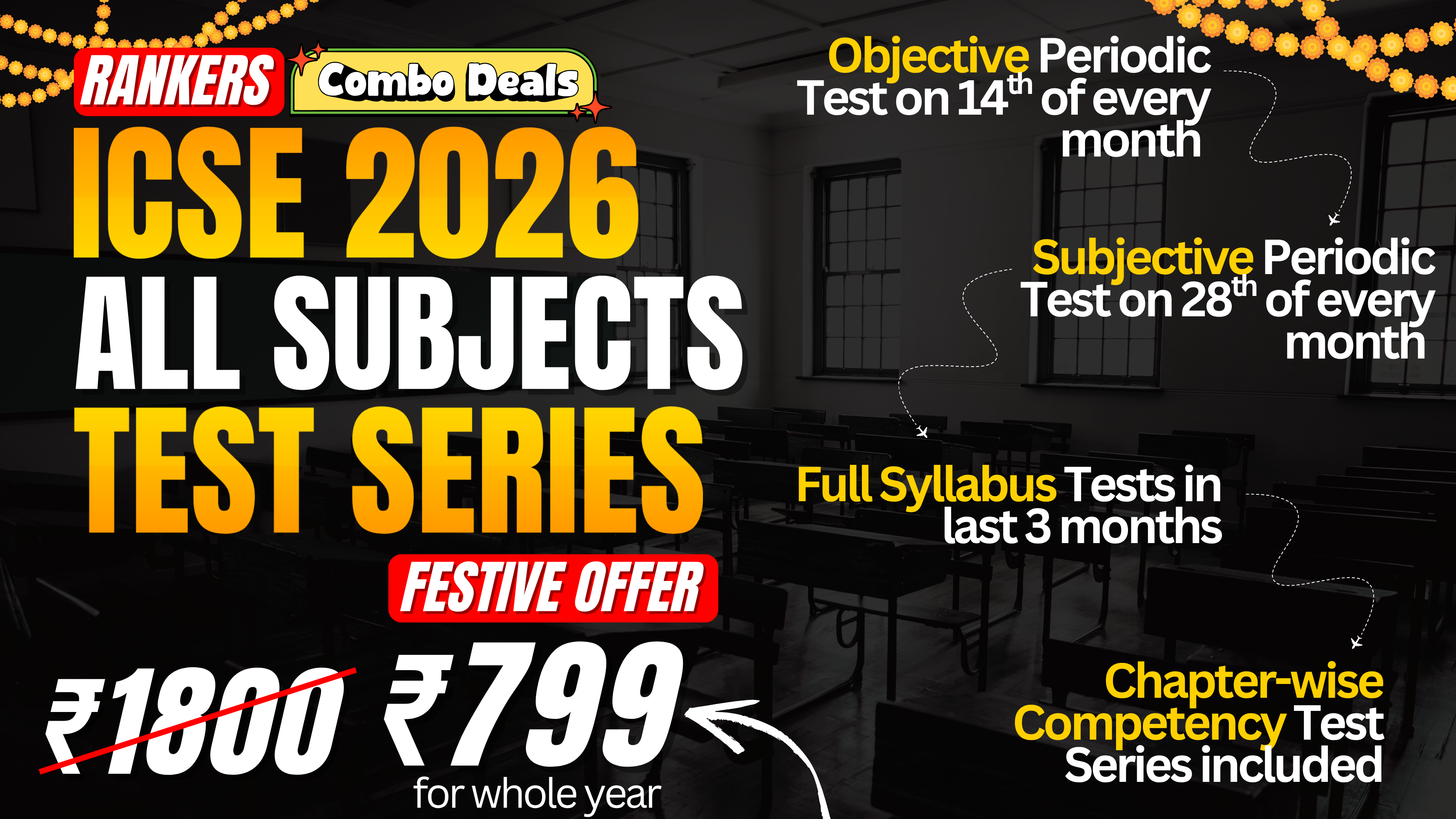 (COMBO) ICSE 2026: All Subjects Rankers Test Series
