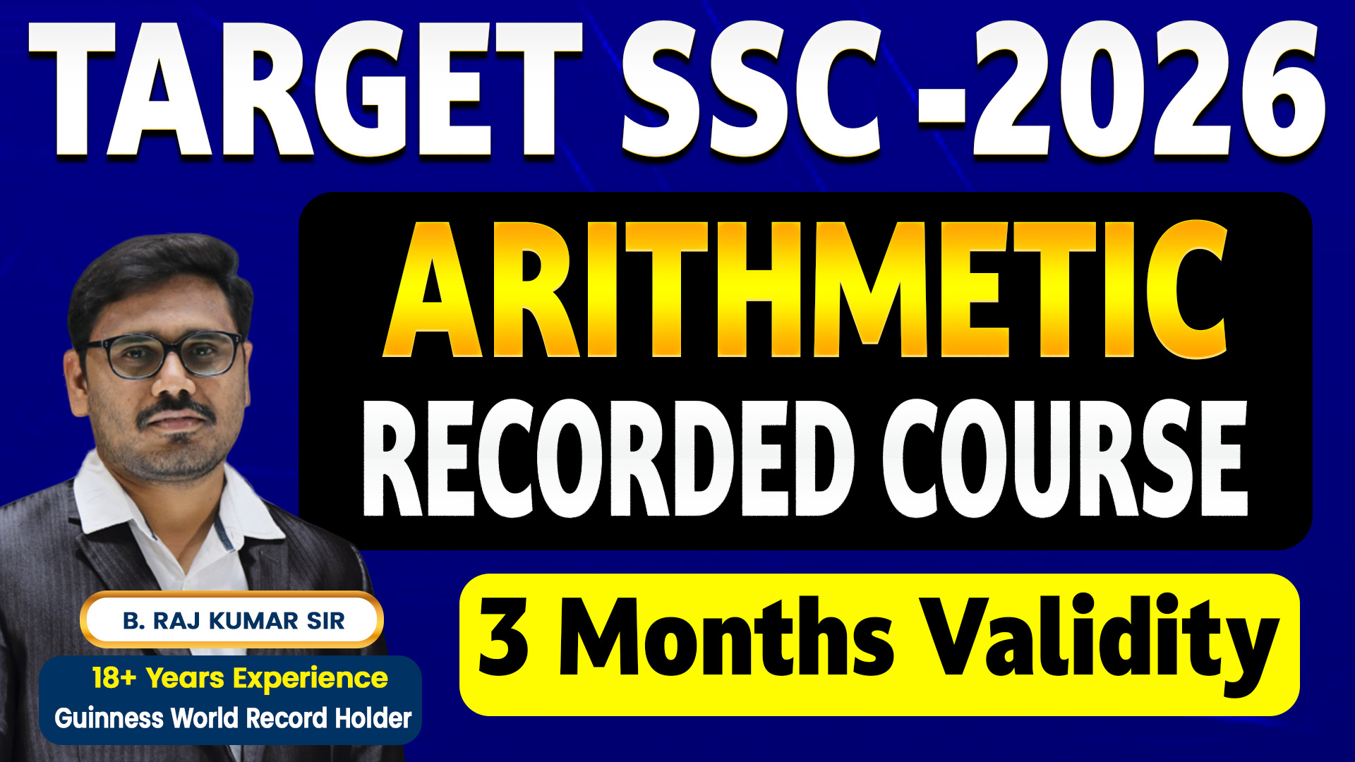 ARITHMETIC RECORDED COURSE - 2026